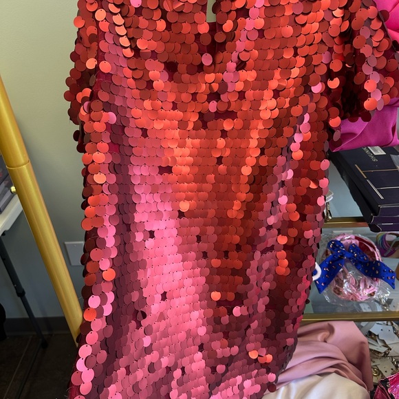 Buddy Love Sequin Maroon Dress - Picture 3 of 3